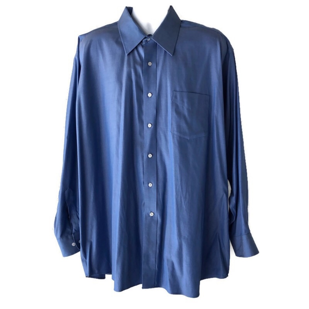 Forsyth Of Canada Mens Cotton Size 18 34/35 Shirt